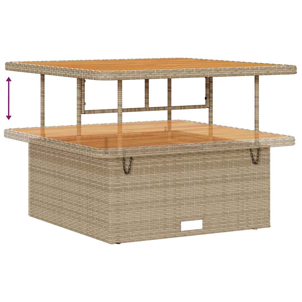 Garten-Sofa-Set 14 pcs Beige und Hellgrau 110 x 55 x 71 cm